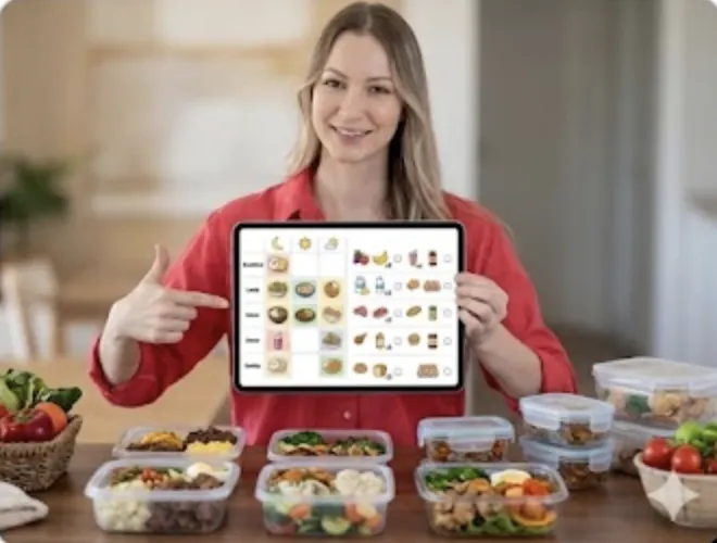 Anpassningsbar menymall och inköpslista